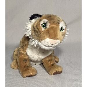 BBC Planet Earth Realistic Striped Tiger Plush Stuffed Animal‎ Toy 14” Tall READ